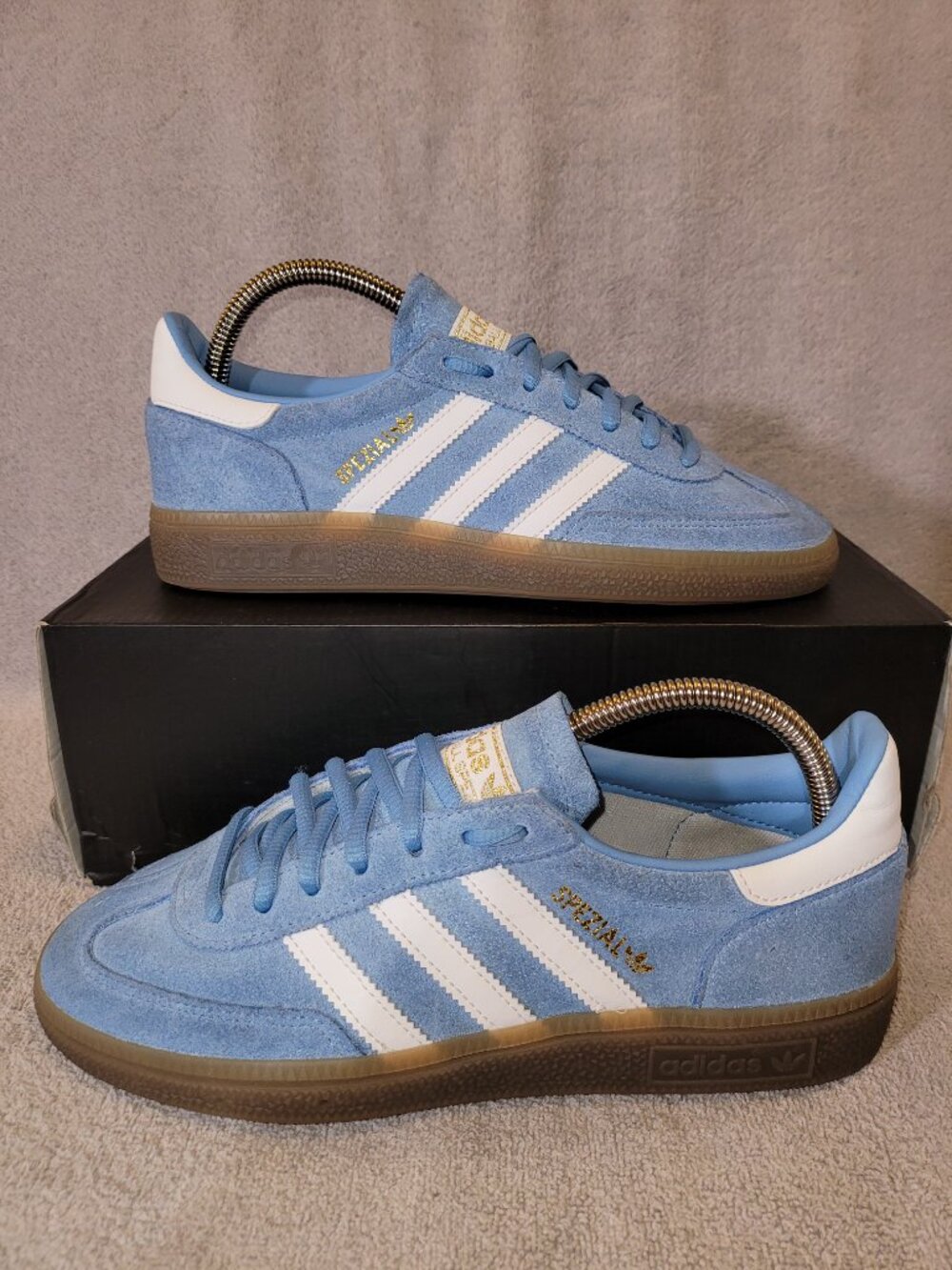 Adidas Handball Spezial Lite Blue Cloud White JQ6822 Womens 7.5 Sneakers (#2326)